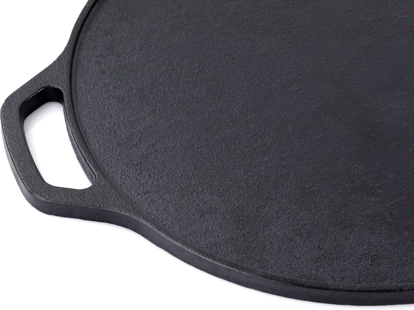 Roston Cast Iron Dosa Tawa | Cookware Vessel Pre Seasoned with Skillset  Flat Dosaa Pan | Ideal for Cooking Dose Chapati Pizza Roti Thava( Tava  Kallu