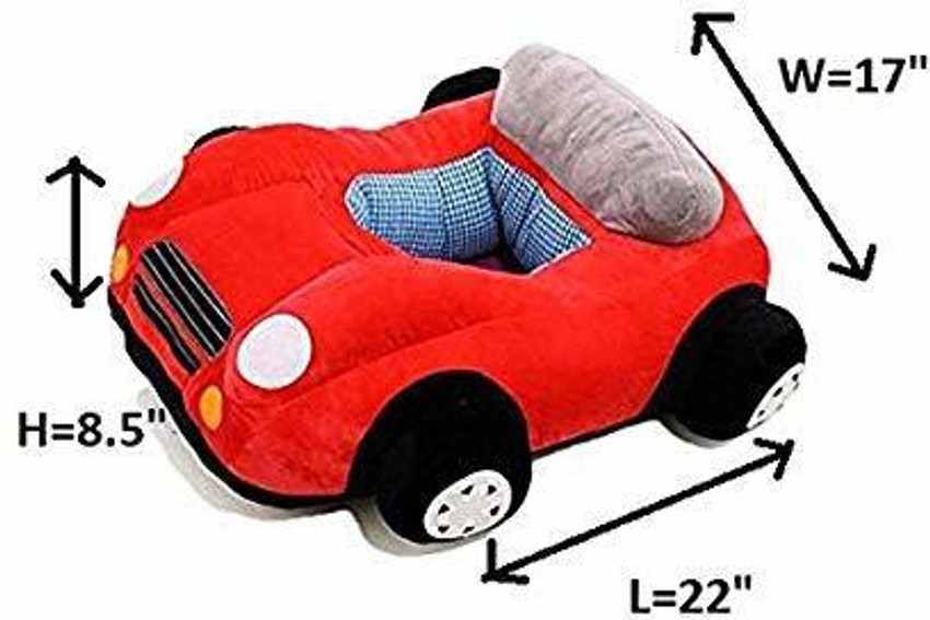Hello Baby Car Shape Soft Plush Cushion Baby Sofa Seat or