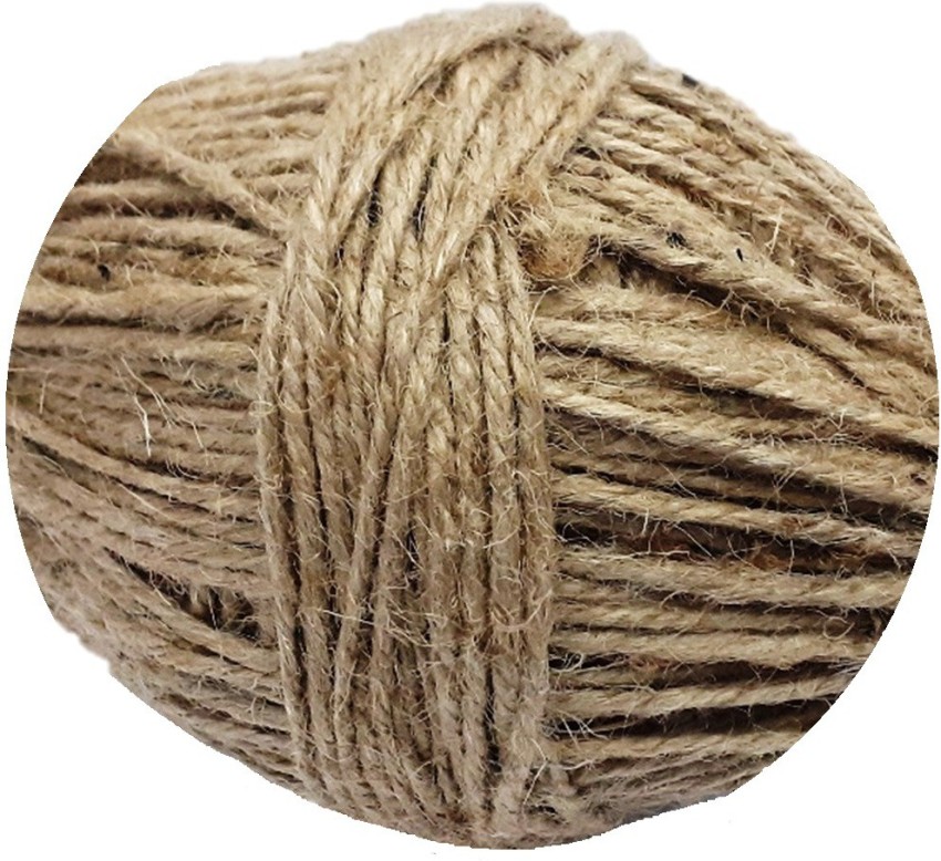 AFTERSTITCH Brown natural Jute Rope for craft and other purpose
