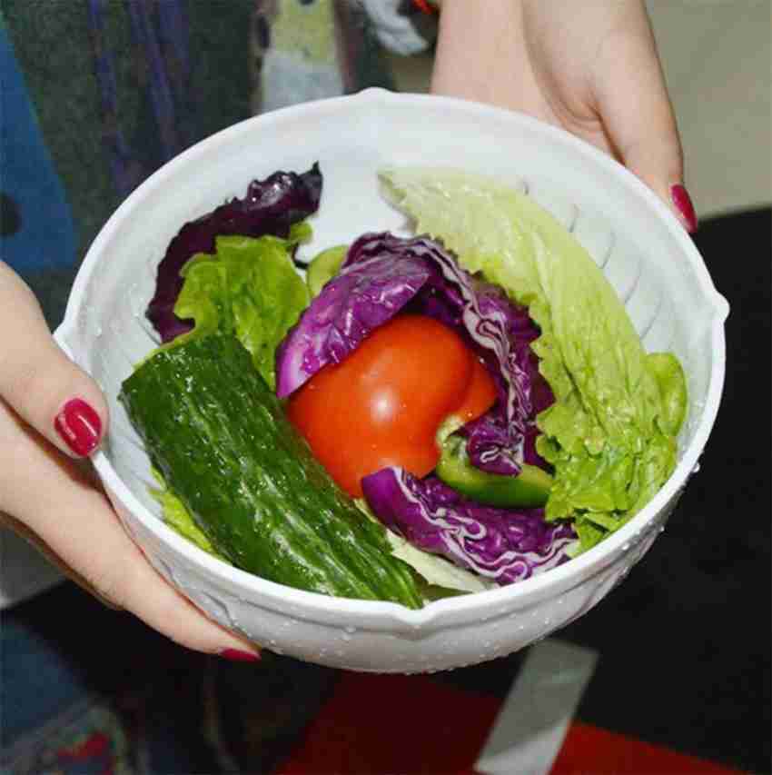 GLAMAXY Salad Cutter Bowl Upgraded Easy Salad Maker, Fast Fruit Vegetable  Salad Chopper Bowl Fresh Salad Slicer Vegetable & Fruit Slicer Price in  India - Buy GLAMAXY Salad Cutter Bowl Upgraded Easy