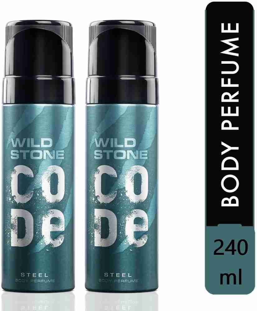 Wild Stone Code Steel 120ml each S03 Body Spray For Men