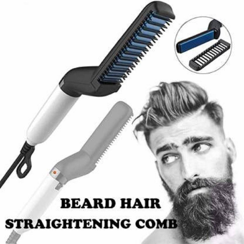 Beard straightening comb top for black hair