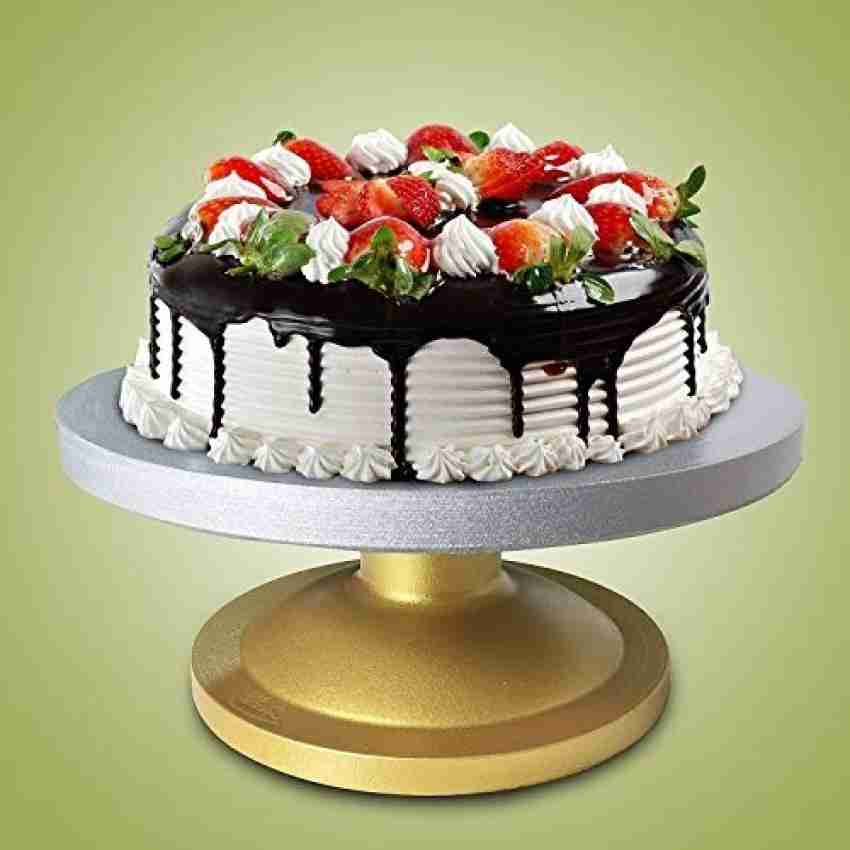 Buy noble foods Combo Set of Heavy Rotating Cake Stand Cake