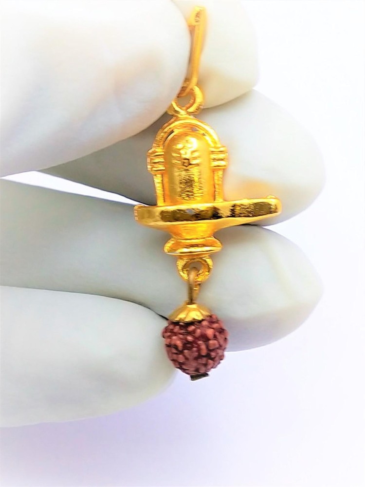 Shiva lingam gold on sale locket