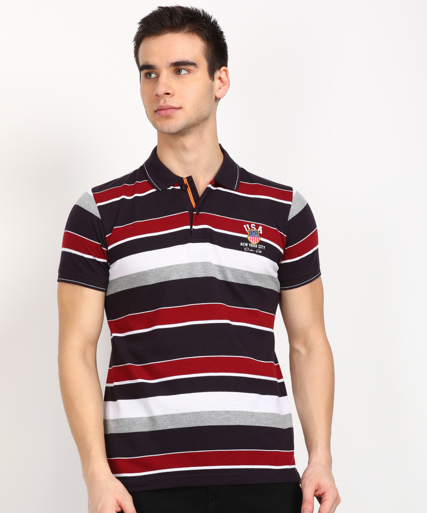 DUKE Striped Men Polo Neck Multicolor T Shirt Buy DUKE Striped Men Polo Neck Multicolor T Shirt Online at Best Prices in India Flipkart