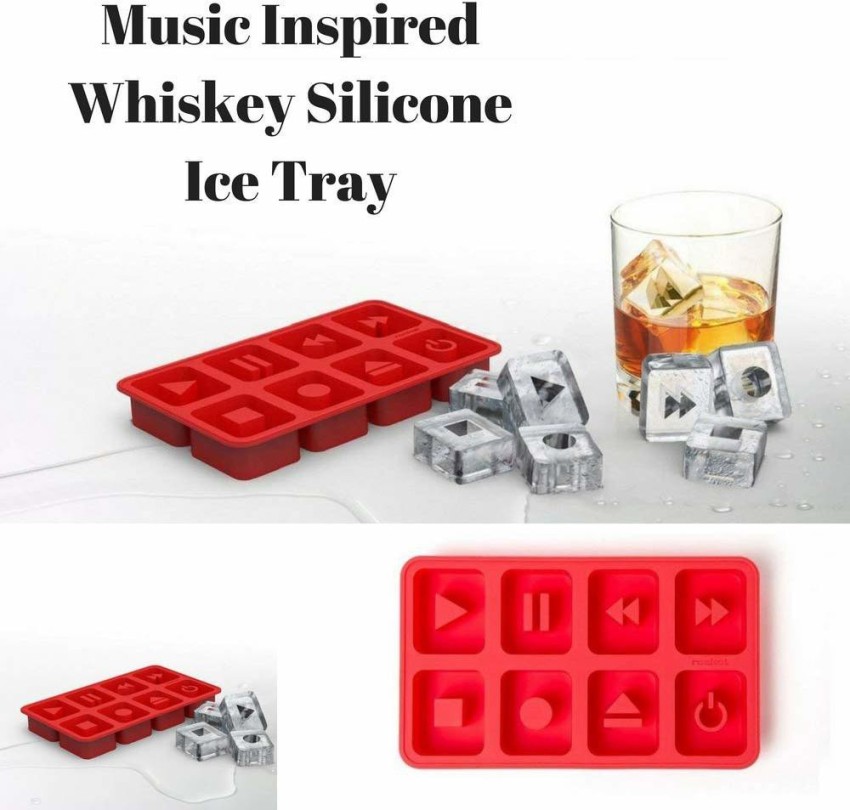 Silicone ice cube tray mould music shaped ice maker for whiskey