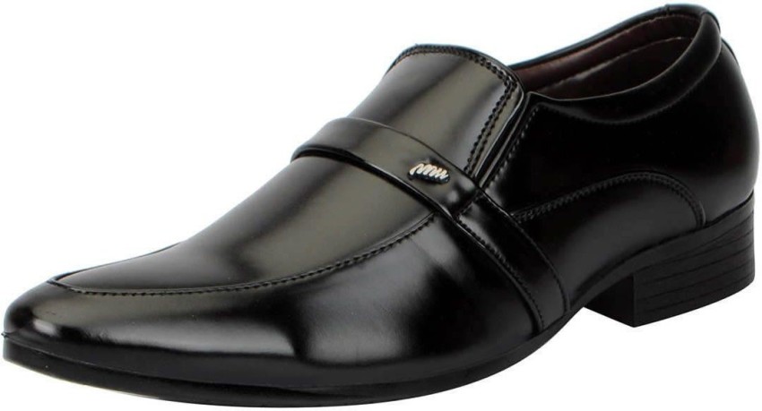 FAUSTO Men's Patent Leather Horsebit Buckle Design Loafers Slip On Shoes for Party|Wedding|Fashion|Comfortable|Casua|TPR Sole Flexiblity