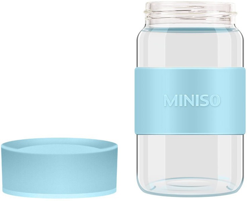 High Borosilicate Glass Bottle with Screw Capping Line 300ml (Grey) - MINISO