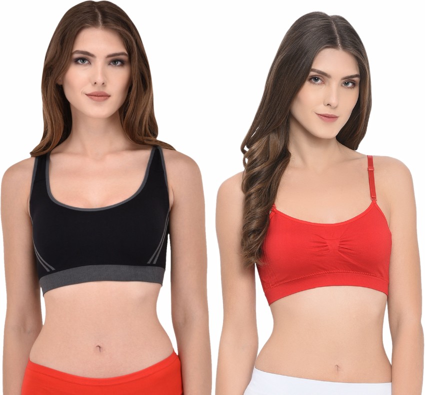 Piftif Women Sports Non Padded Bra - Buy Multicolor Piftif Women Sports Non  Padded Bra Online at Best Prices in India