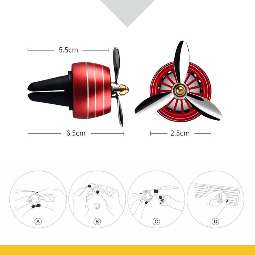Car Outlet Aromatherapy Propeller Air Freshener Vent Clip Solid Perfume  Diffuser - Online Shopping