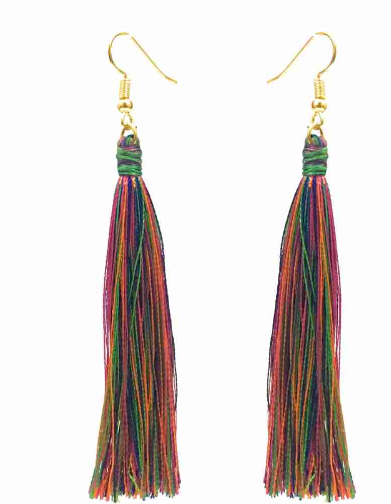 Jewels Wholesale Multicolor Tassel Earrings at Rs 359/piece, Delhi