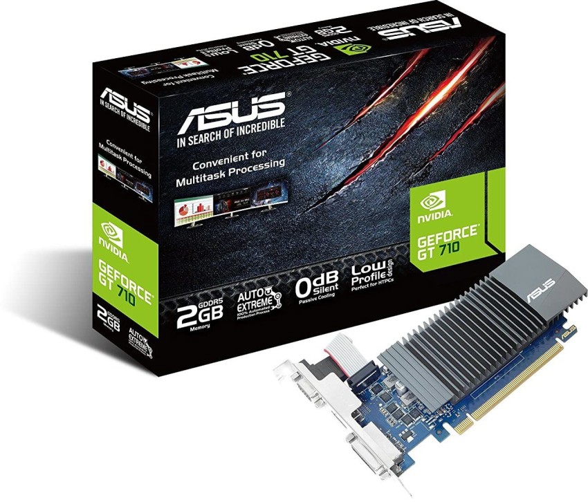 ASUS NVIDIA NVIDIA GeForce GT 710 2 GB GDDR5 Graphics Card - ASUS 