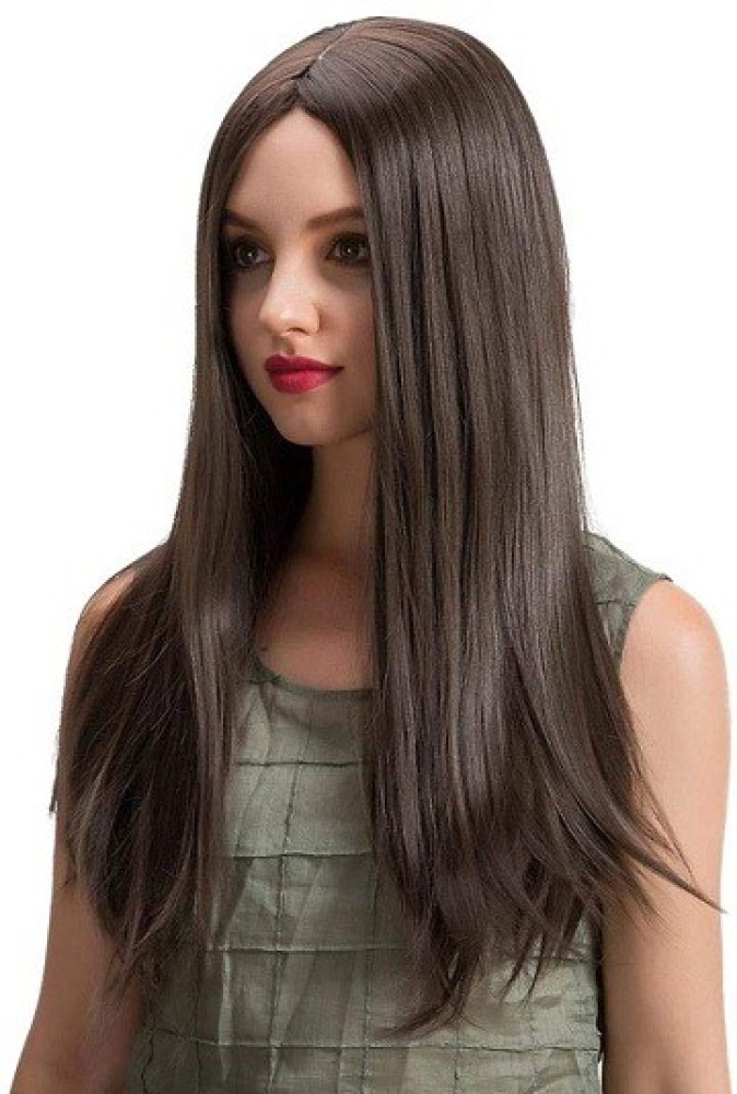 Medium brown outlet straight hair