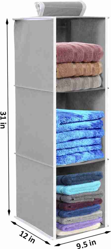 Flipkart SmartBuy Hanging 3 Shelves Wardrobe Grey Shoe Organizer Price in India Buy Flipkart SmartBuy Hanging 3 Shelves Wardrobe Grey Shoe Organizer online at Flipkart