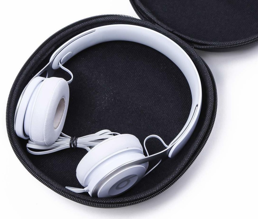 PU Leather Soft Headphone Bag Earphone Headset Pouch Headphone Case Hard  Disk Cable Card Storage Bag With Locking String