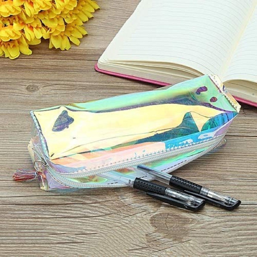  Small Pencil Case Student Pencil Pouch Coin Pouch Cosmetic  Bag Office Stationery Organizer For Teen School-Dark Blue