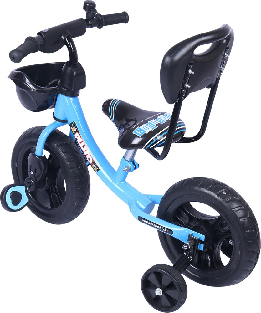 Tricycle with store training wheels
