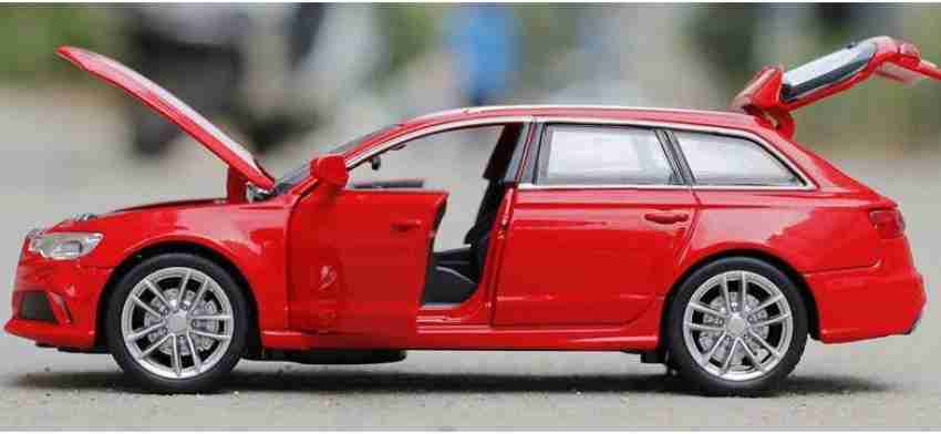 Scale Model Collector Car 1:18 for Audi Rs6 Estate Die-cast Alloy Model Car  Miniature Metal Vehicle Popular Gifts Miniatures Diecast Vehicles (Size 