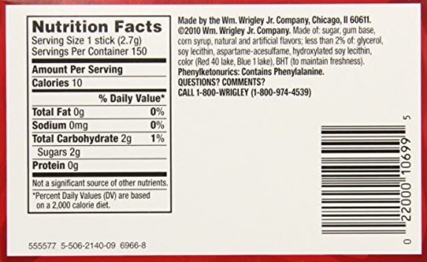 Calories in Big Red Big Red and Nutrition Facts