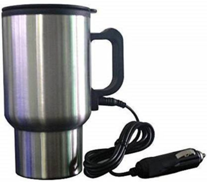 Car Coffee Mug Cup - 12 V Charging Electric Heated Thermos 450 Ml For Travel