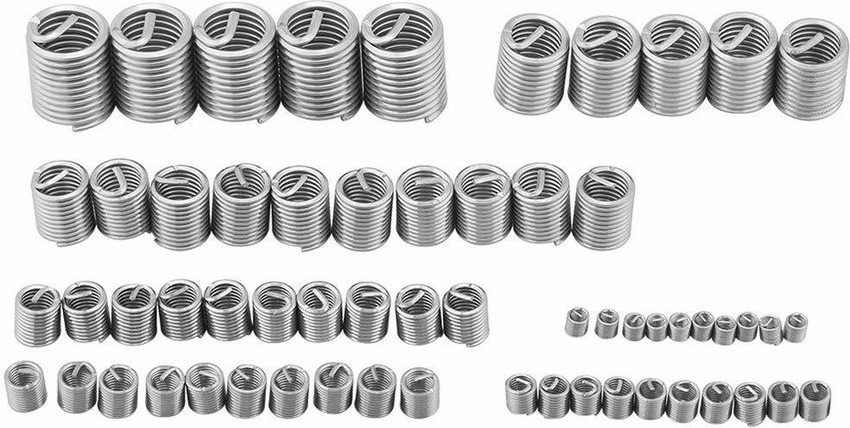 300 Pcs Thread Repair Kit, Stainless Steel Metric M3 M4 M5 Wire Thread Inserts Steel Sheath Screw Repair Sleeve Assortment Kit For Automotive Repairs