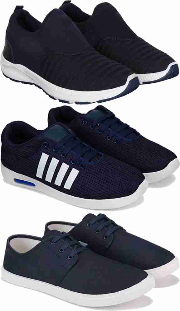 BARSACHE Combo pack of 3 casual shoes for men Sneakers For Men