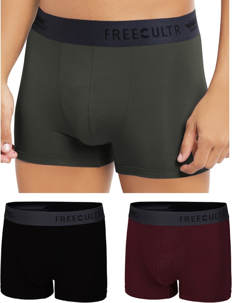 FREECULTR Trunks : Buy FREECULTR Mens Underwear Anti Chaffing Sweat-proof  Micromodal Trunk Online