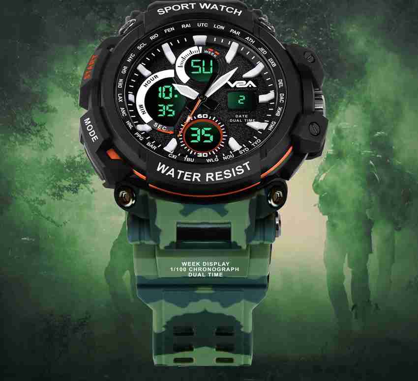V2A Analog Digital Watch For Men Buy V2A Analog Digital Watch