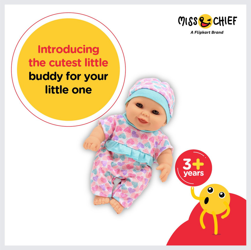 Miss Chief by Flipkart Baby Doll with Milk Bottle Baby Doll