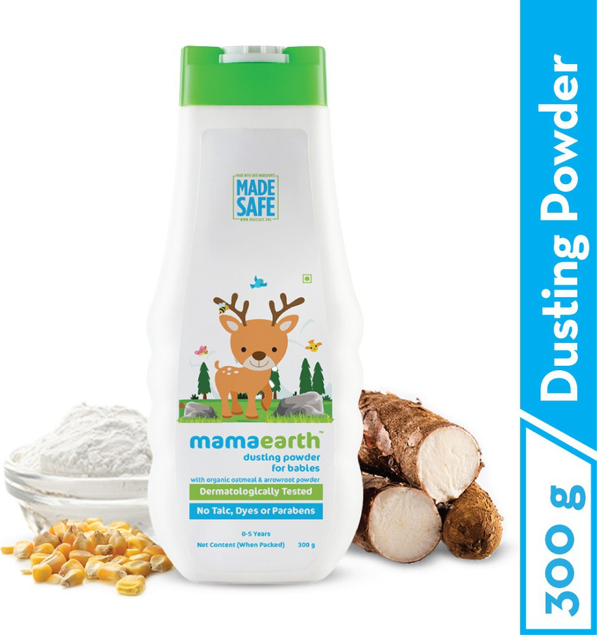 Mamaearth Dusting Powder with Organic Oatmeal Arrowroot Powder