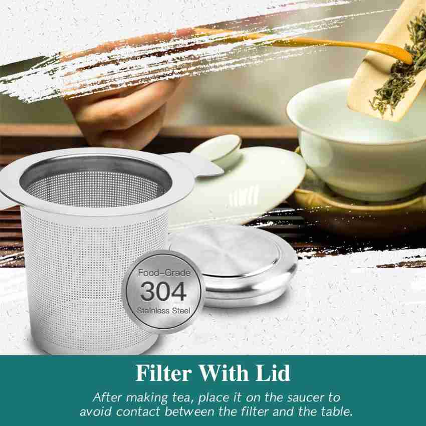 Hot! 1PC 304 Stainless Steel Reusable Tea Infuser Tea Strainer Teapot Loose  Tea Leaf Spice Tea Filter Kitchen Accessories