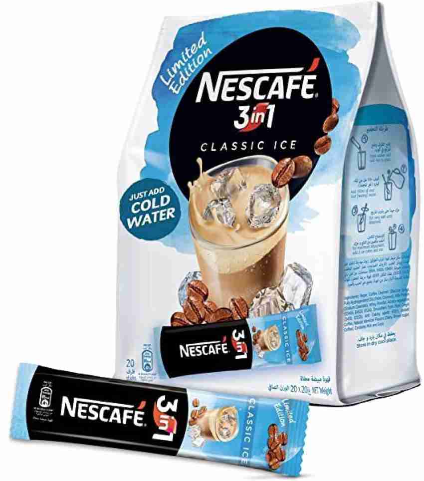 Nescafe 3 in 1 Classic Ice Instant Coffee 20 Sticks Instant Coffee Price in  India - Buy Nescafe 3 in 1 Classic Ice Instant Coffee 20 Sticks Instant  Coffee online at