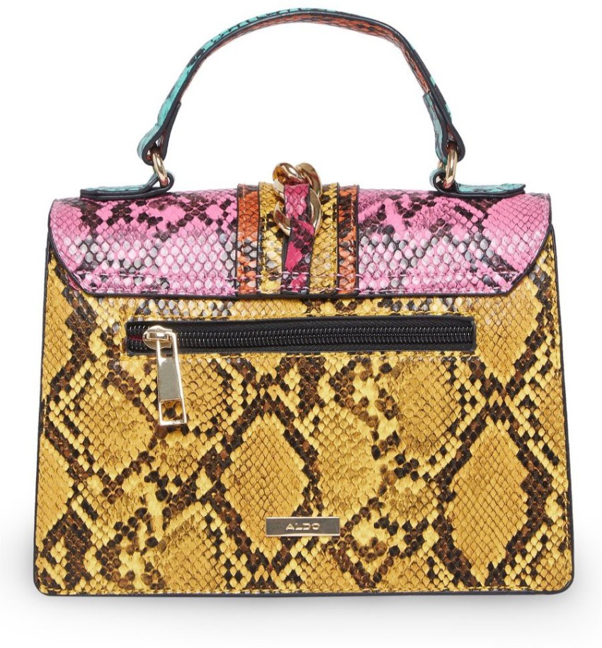 Aldo pink snakeskin online purse