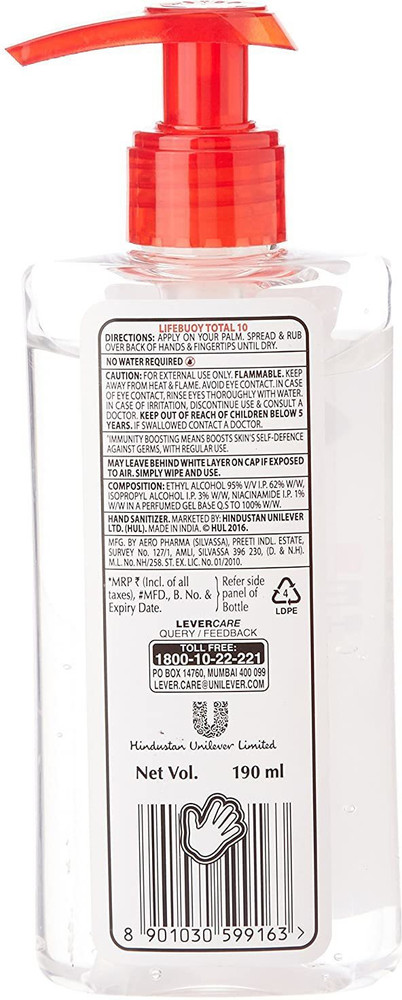 Lifebuoy hand sanitizer shop 190ml