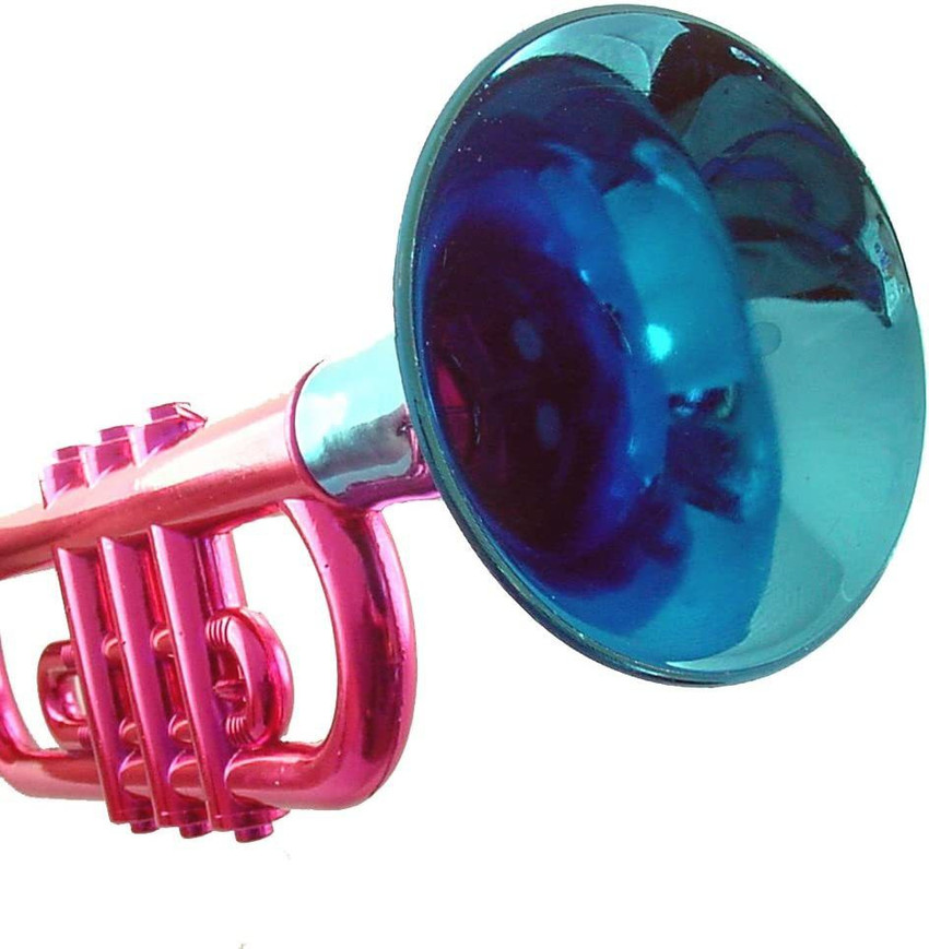 Large usually plastic outlet trumpet like horn