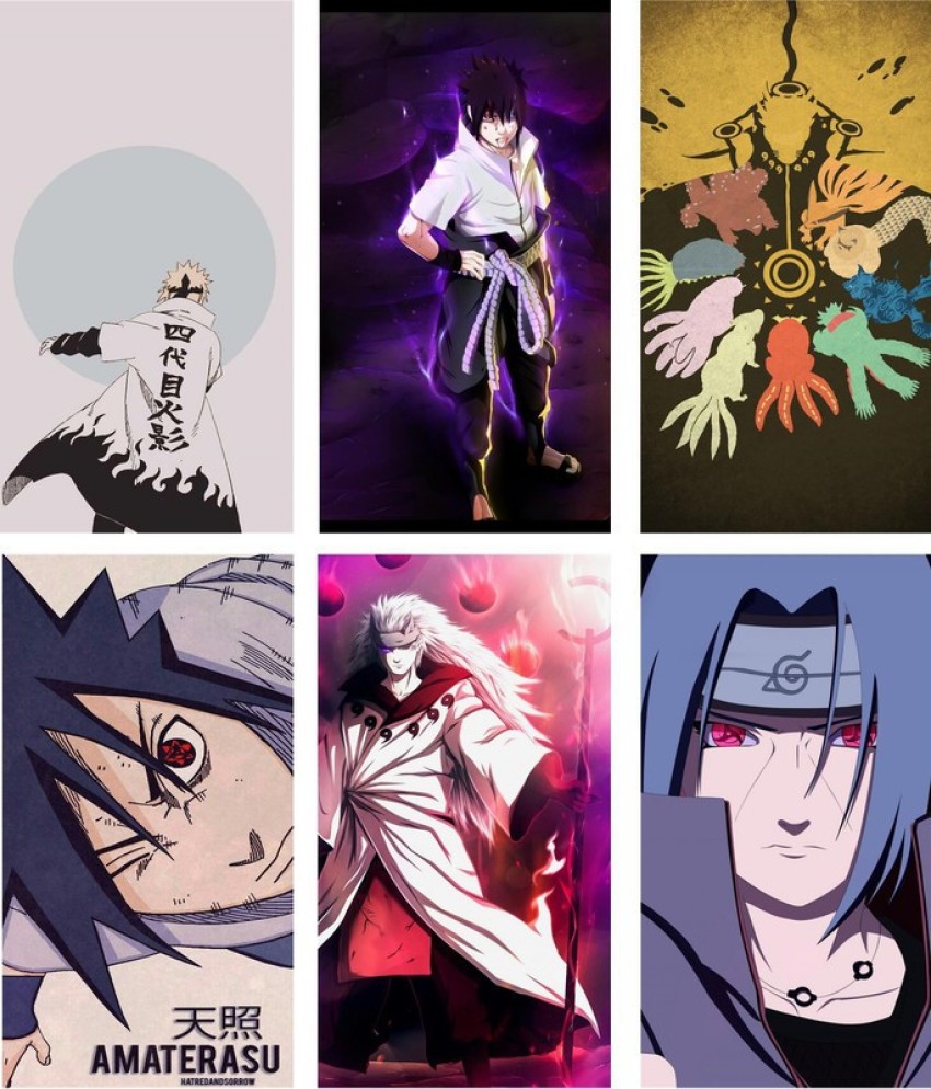 pack of 6 naruto premium wall poster anime posters(no need of tape) Paper  Print - Animation & Cartoons posters in India - Buy art, film, design,  movie, music, nature and educational paintings/wallpapers