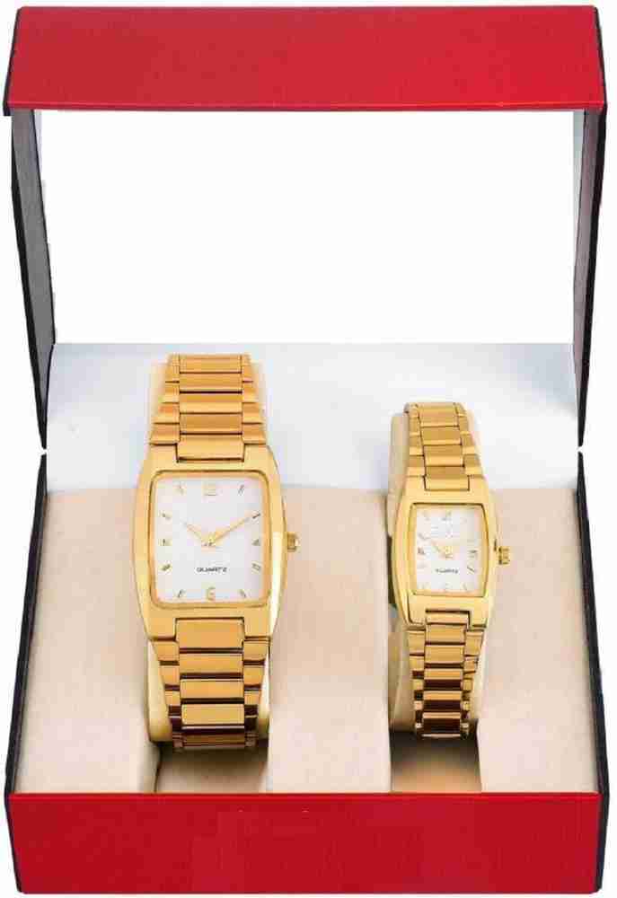 LUCASI lover watch gold watches Analog Watch For Couple Buy