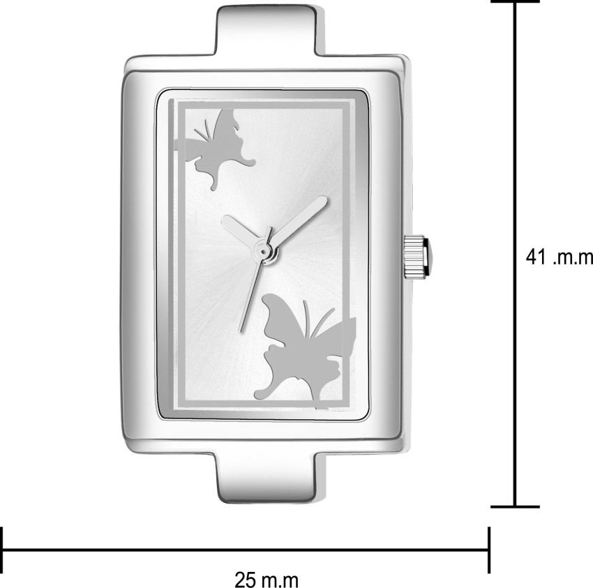 Womens silver square discount watch