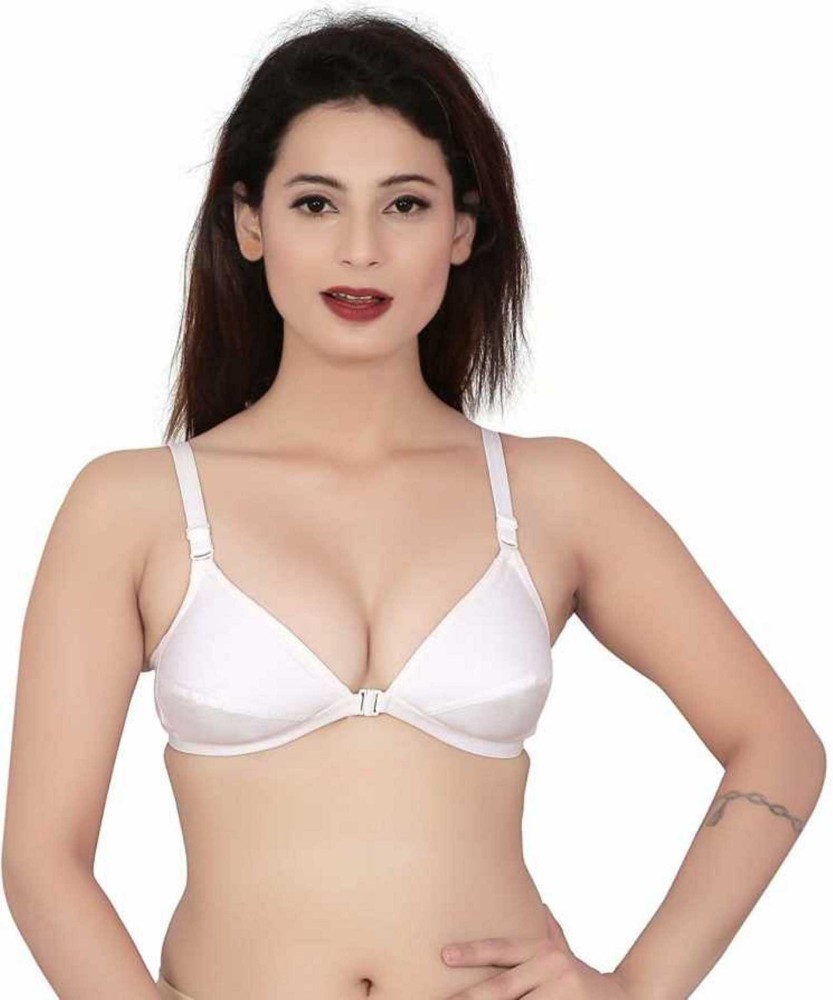 Buy Lemixa Womens Cotton Front Open, Non Padded Soft Double Layer Bra Women  Minimizer Non Padded Bra Online at Best Prices in India