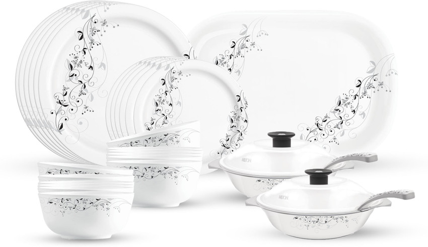 MILTON Pack of 31 Melamin Dinner Set Price in India Buy MILTON Pack of 31 Melamin Dinner Set online at Flipkart