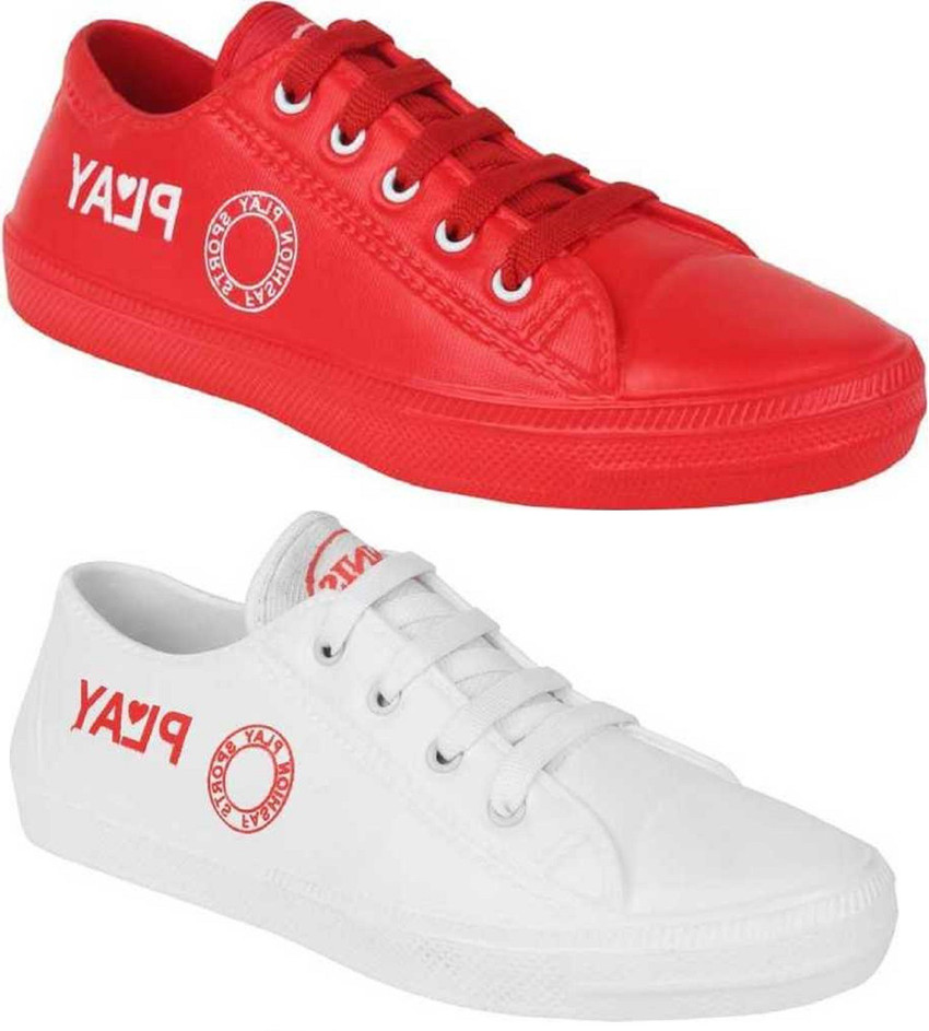 Red shoes mens flipkart on sale