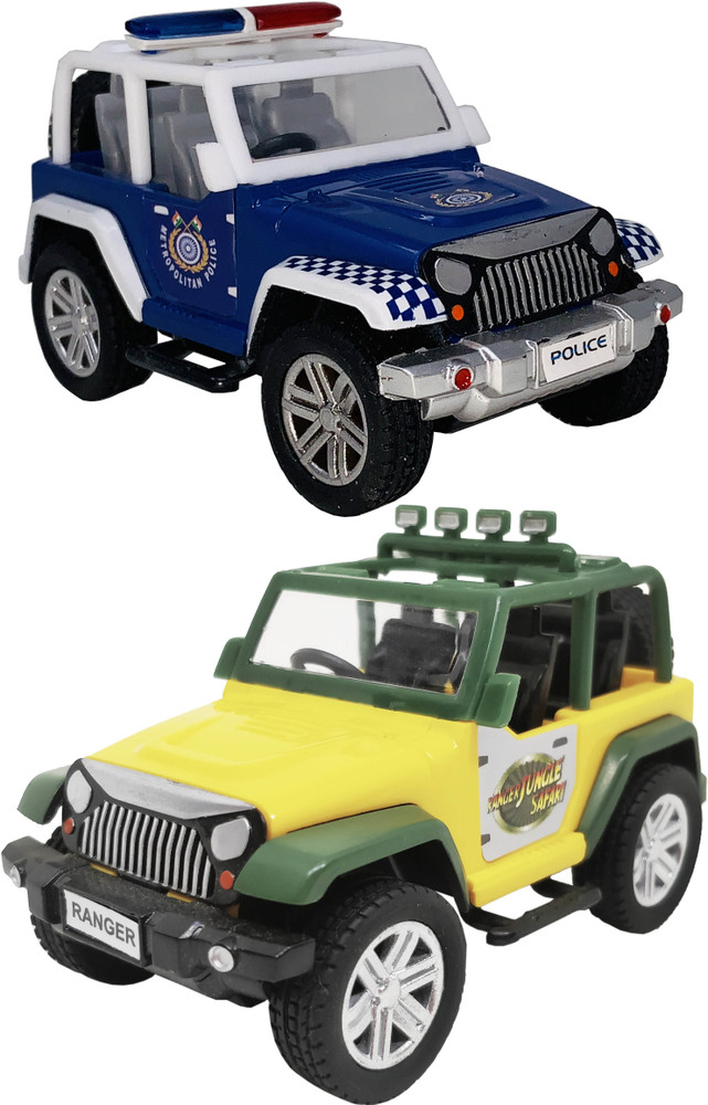 Miniature Mart Kids Small Size Pull Back Go Police Jeep Adventure Jeep Toys For Boys Kids Small Size Pull Back Go Police Jeep Adventure Jeep Toys For