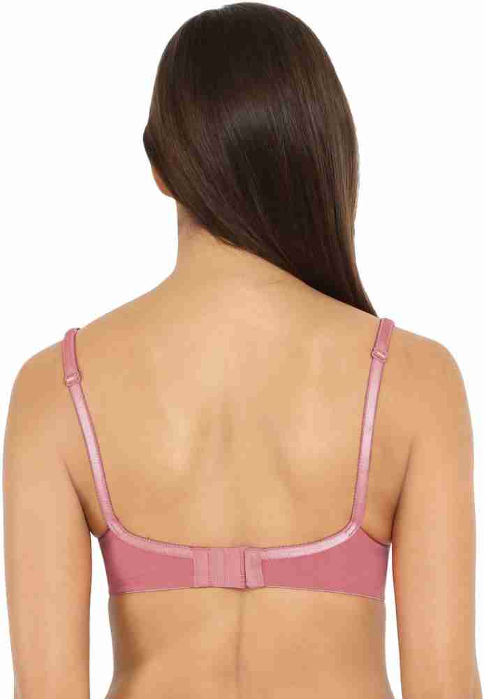 Buy Alishan Wine Elastane T-Shirt Non Padded Bra - 36B Online at