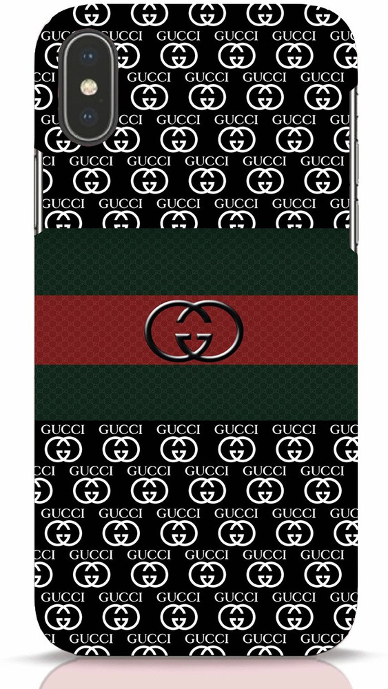 White Gucci Strips Apple iPhone XS Max Back Cover