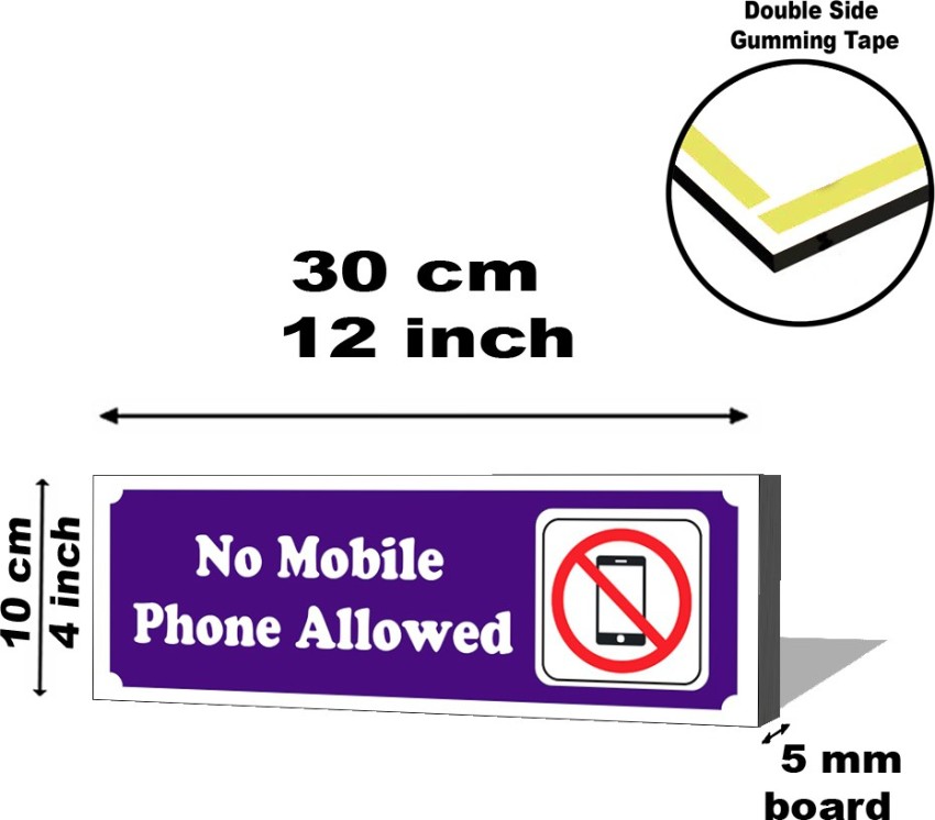 Masstone Car Parking Sign board 4 inch x 12 inch Emergency Sign