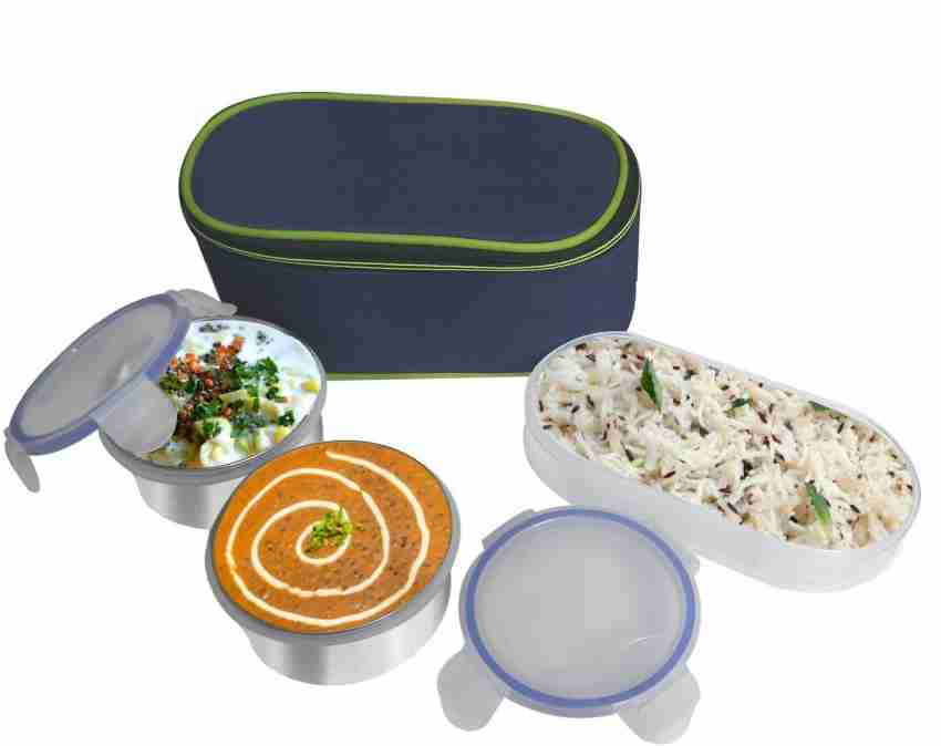 Topware School combo Double Decker lunchbox(750ml) 3 Containers Lunch Box  (750 ml, Thermoware)