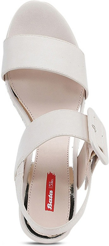 Bata hot sale white sandals