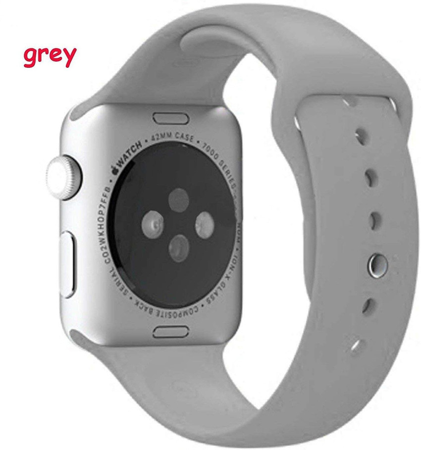 AmiiZone Silicone Grey Band For iWatch 42 44mm Series 4 Smart Watch Strap Price in India Buy AmiiZone Silicone Grey Band For iWatch 42 44mm Series 4 Smart Watch Strap online at Flipkart
