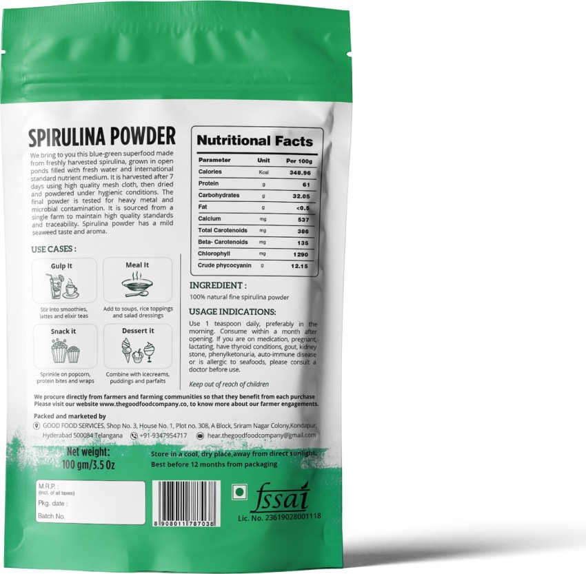 The Good Food Company Spirulina Powder
