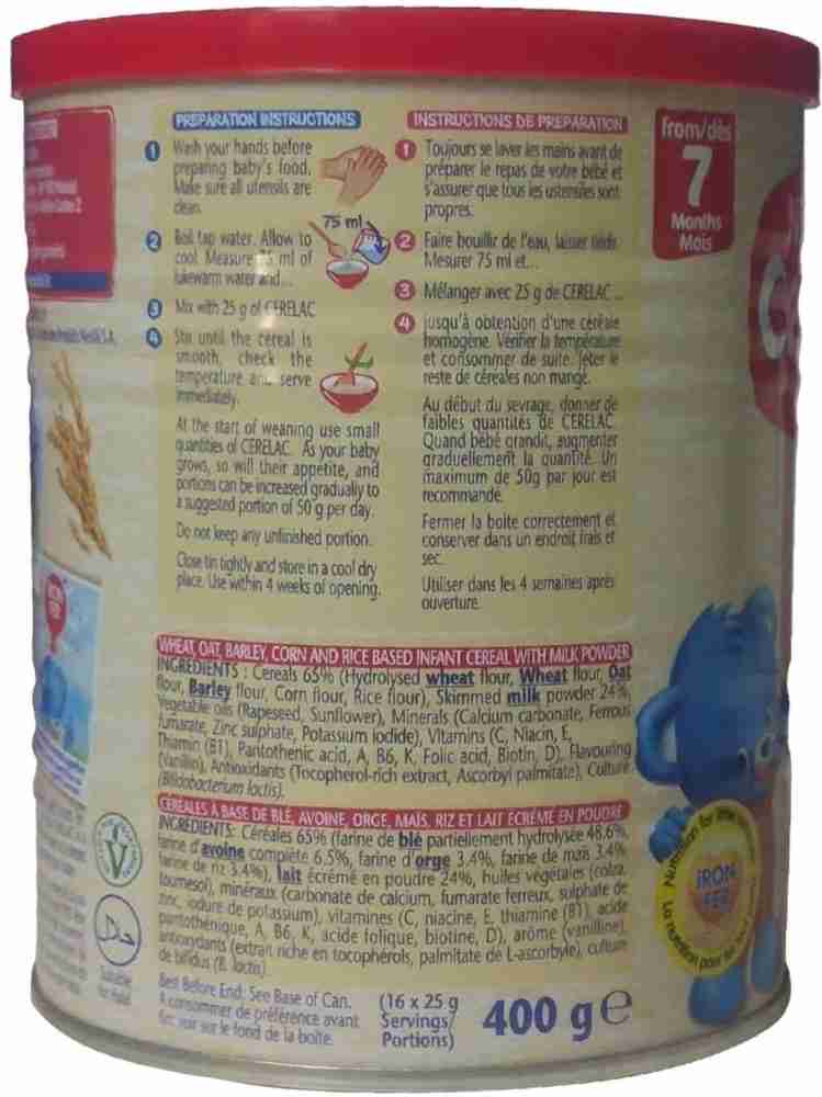 Nestle Cerelac 5 Cereals With Milk 400g